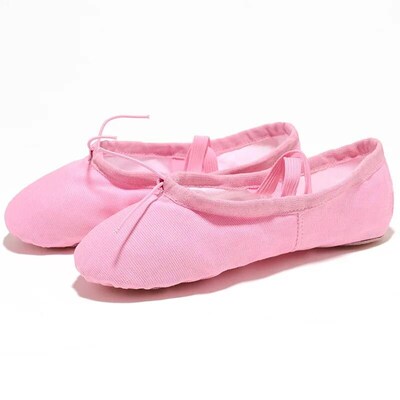 Soft Red Black  White Pink Kids Girls Flat Ballet Shoes Wome