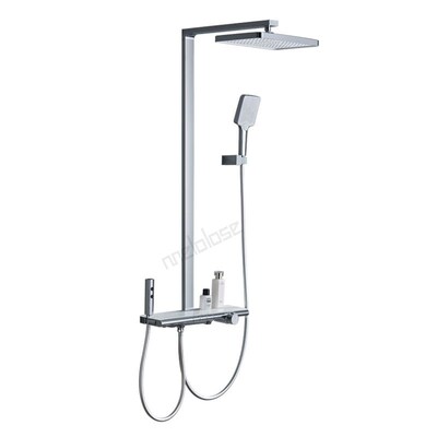 Bathroom New Storage Shower Shower Set Tempered Glass Intell