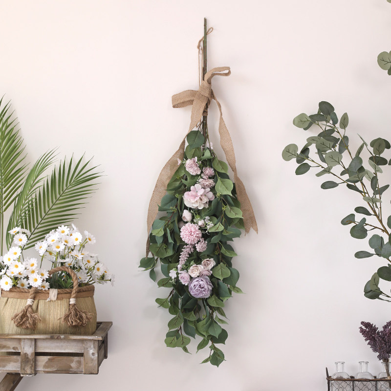 家居房间电视背景墙面艺术装饰品卧室房间布置装修绿植仿真花挂件,家居饰品,壁饰,淘宝优惠券,粉丝福利购,淘宝优惠卷