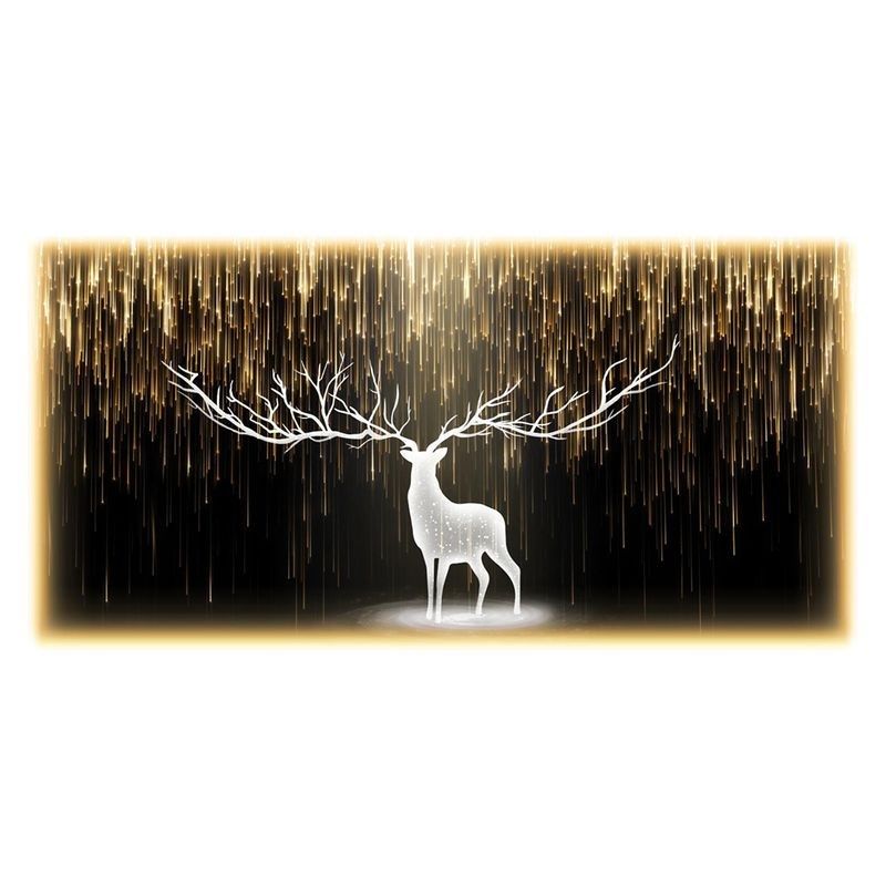 欧式星空麋鹿壁纸卧室床头酒店电视背景墙布发光KTV酒吧K房装饰画,家装主材,定制壁画,淘宝优惠券,粉丝福利购,淘宝优惠卷