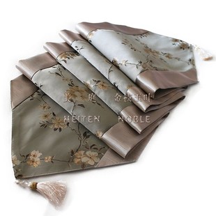 清货花卉茶几桌复古纸巾袋子茶桌热销长条桌布素雅中式玄关桌旗