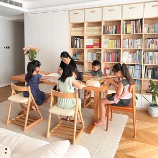 泊逸去客厅化红橡木书桌椅家用儿童学习写字桌实木大长书桌椅