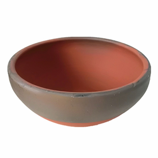 手工柴窑素烧陶碗无釉柴烧粗陶农家菜碗老式餐具土陶复古碗窑火货