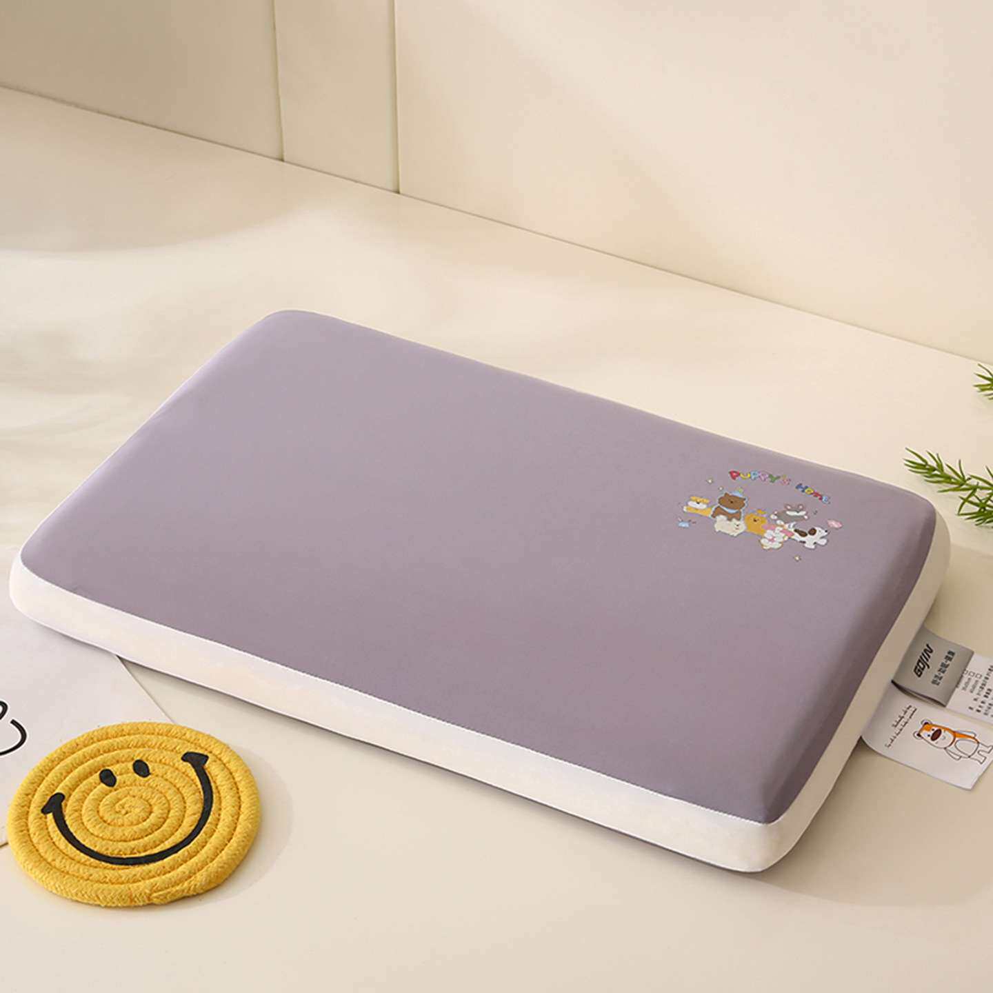 爆款新款2025新款针织柔肤记忆枕儿童中童枕头枕芯记忆棉枕头枕芯