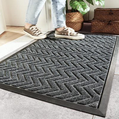 Commercial hotel rubber entrance mat carpet, polypropylene w
