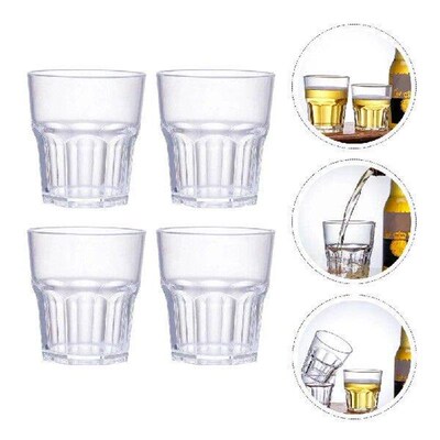 Acrylic Whiskey Cups Unbreakable Spirits Cups Wine Tumblers