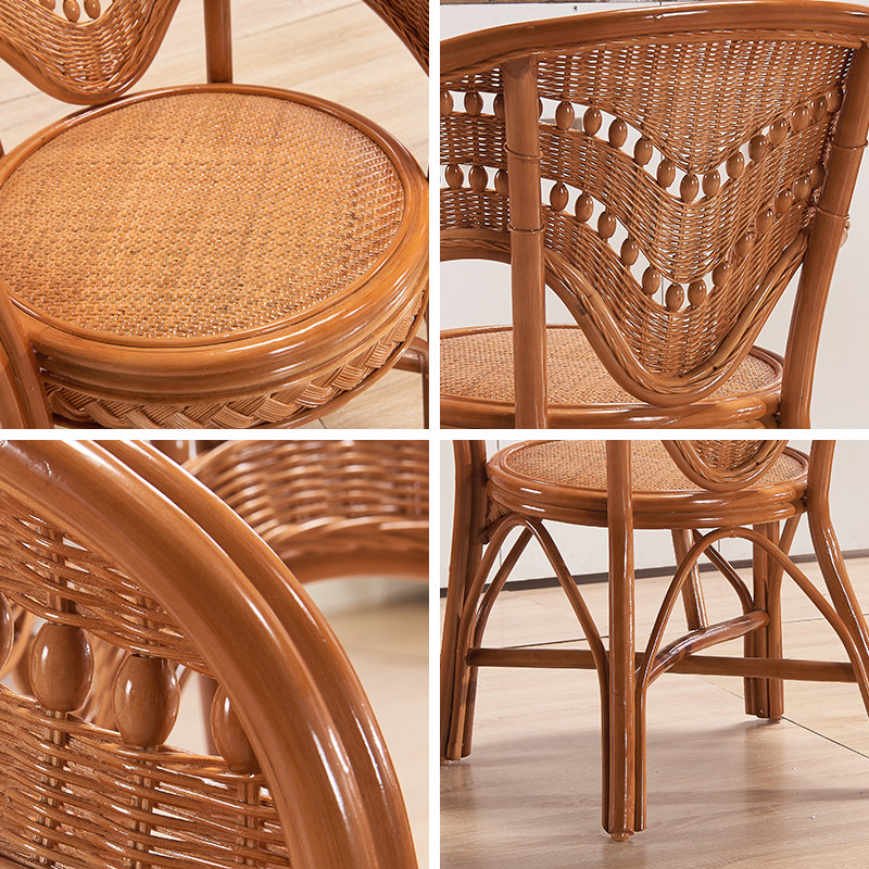 藤椅茶几单人靠背椅藤椅三件阳台真藤编织休闲家用小腾椅子,住宅家具,桌椅套件,淘宝优惠券,粉丝福利购,淘宝优惠卷