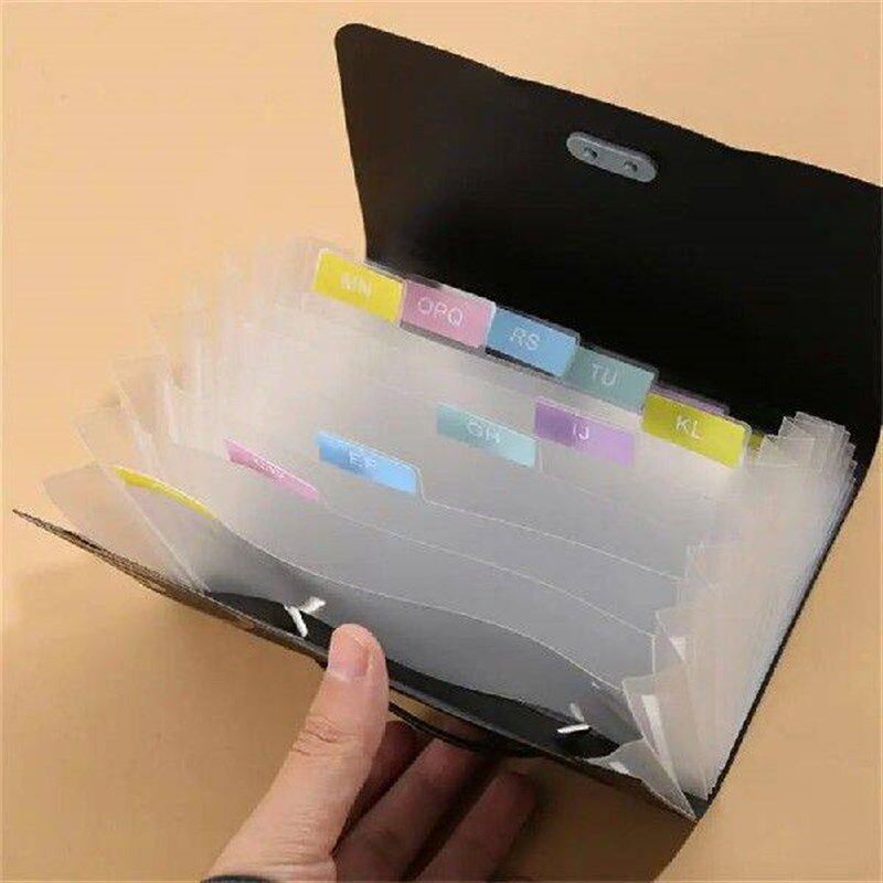 A6 Expanding File Folder Buckle Wallet Organ Bag Documents - 实物图