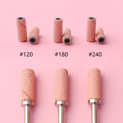 80pcs/box Pink 3.1mm  Sanding Bands Kits Nail Drill Bits Man