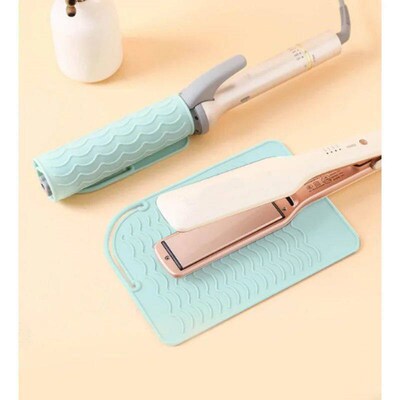 New In Silicone Heat Resistant Mat Hair Straightener Curler