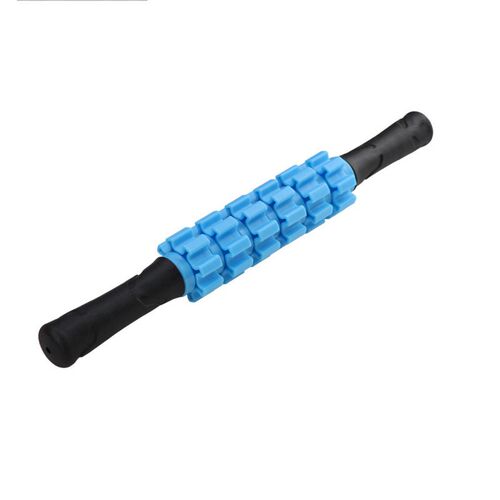 Yoga Massage Roller Stick Trigger Point 6 Wheels Body Massag