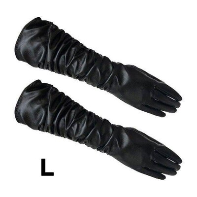 Multifunctional PU Leather Long Gloves Different Uses Women