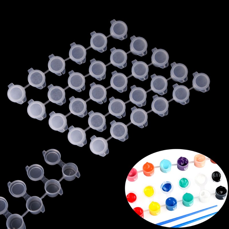5Pcs 6 Joint 3ml Pigment Container Box Painting Acrylic Pain图片
