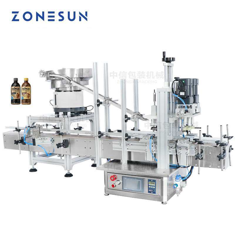 ZONESUN 台式全自动塑料瓶盖旋盖机带振动盘送盖下料玻瓶瓶搓盖机,3C数码配件,其它配件,淘宝优惠券,粉丝福利购,淘宝优惠卷