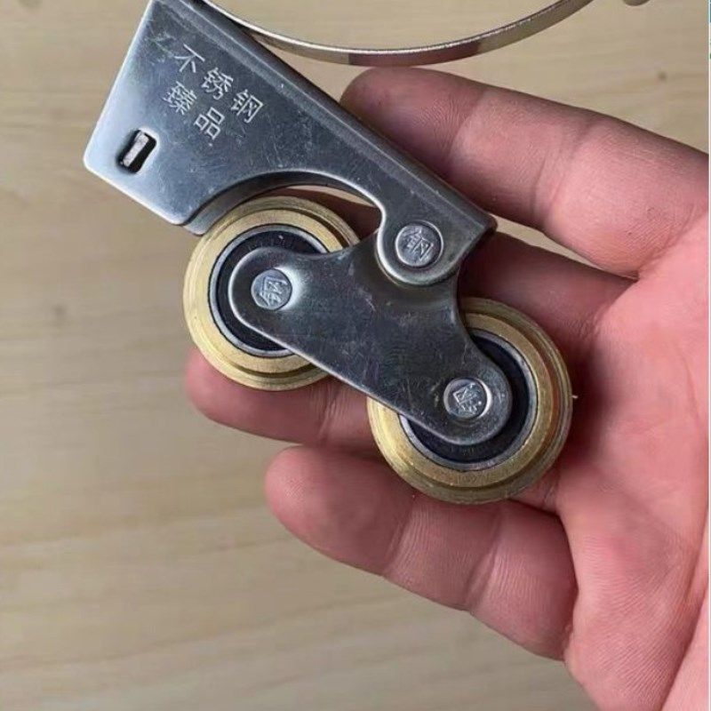 推拉门滑轮衣柜门滑轮下轮浴室玻璃移门轮橱柜轨道滚轮双凹轮凸轮