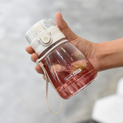 水杯可携式儿童女迷你学生布丁塑料耐高温小巧小容量300ml吸管杯
