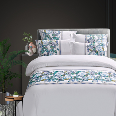 宾馆酒店民宿家用床上用品星级酒店0支支高密数码印花三四件