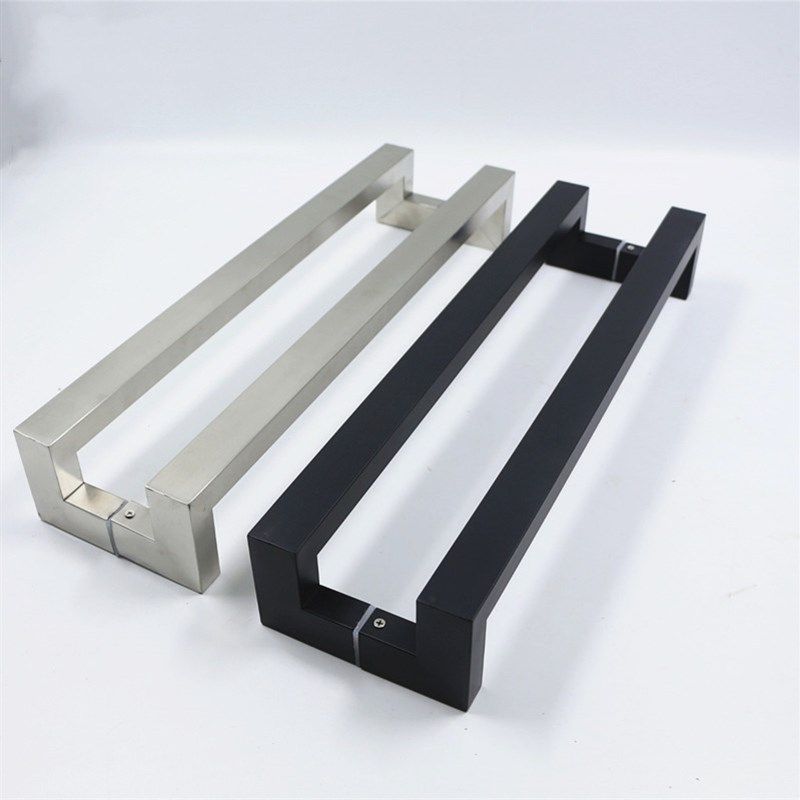 加厚方管弯不锈钢拉丝黑色玻璃门木门大拉手有框门办公室门把手,基础建材,大拉手,淘宝优惠券,粉丝福利购,淘宝优惠卷