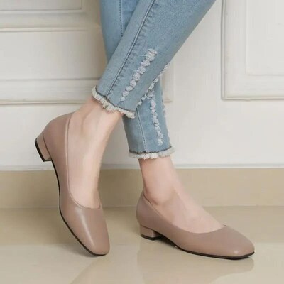 New Flat Women Shoes Loafers Simple Low Heels Office Work Ca