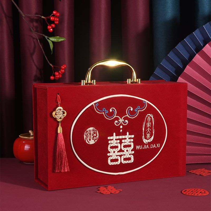 彩礼钱盒子订婚彩礼箱现金彩礼盒结婚布置装饰聘金高档全仙仁鑫,节庆用品/礼品,礼金箱,淘宝优惠券,粉丝福利购,淘宝优惠卷