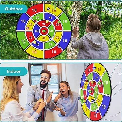 72CMLarge Dart Board for Kids, Kids Dart Board with Sticky B