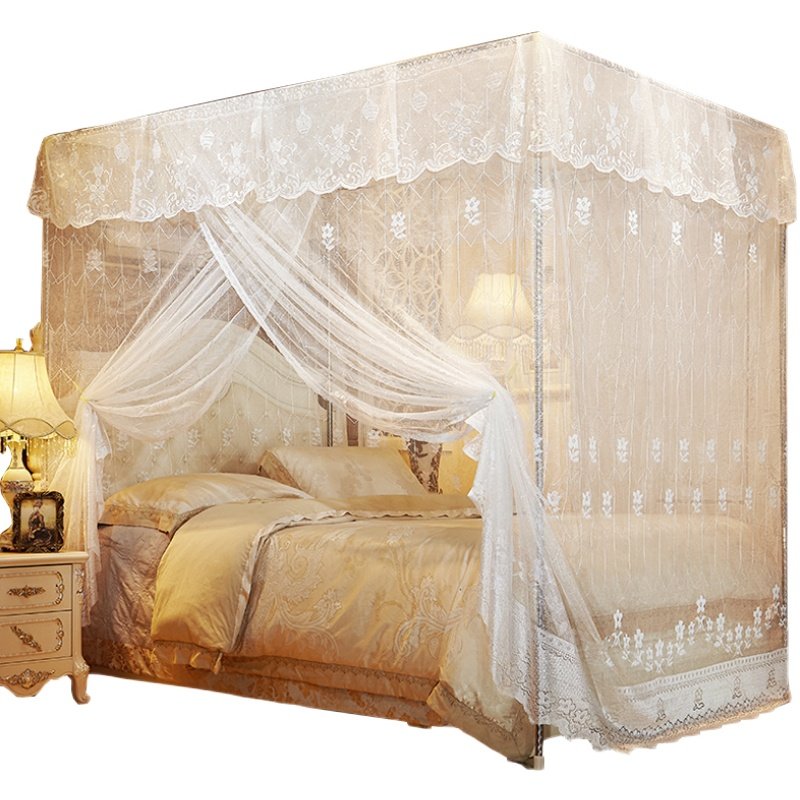 蚊帐1.8m床家用人加厚加密1.5米单开门老式宫廷纹帐2021年新款,床上用品,蚊帐,淘宝优惠券,粉丝福利购,淘宝优惠卷