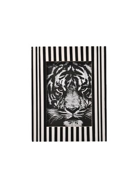 现代轻奢风黑白线条牛骨相框创意装饰家居摆件样板间桌面饰品摆台