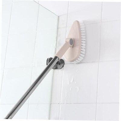 bathroom long handle brush tile floor cleaning broom mop