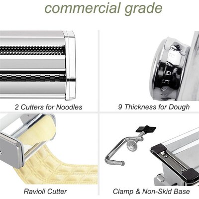 Noodle Pasta Maker Stainless Steel Nudeln Machine Lasagne Sp