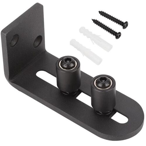 Upgrade Barn Door Hanging Rail Swing Stop Roller Carbon Stee