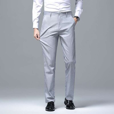 Tencel Linen Casual Pants Mens Spring and Summer New Lightw