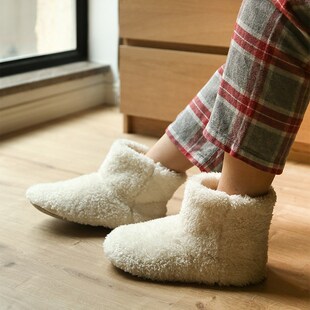 Warm Fur Faux Men Slippers Winter Women Indoor Home Shoes