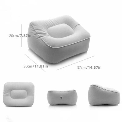 Inflatable Footrest Pillow PVC Foot Rest Air Pillow Cushion
