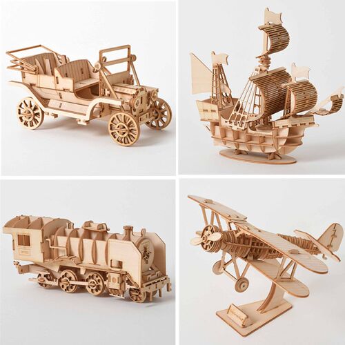 3D Wooden kit for Assembly Puzzle Laser Cutting Sailing Ship