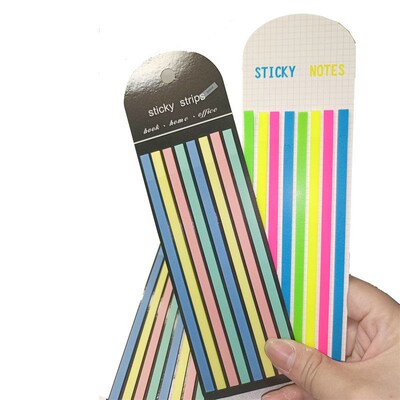 160PCS Color Stickers Transparent Fluorescent Index Tabs Fla