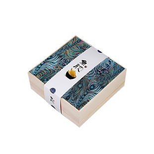鱼胶包装礼品盒上档次花胶海产品腰封专用木质礼盒松茸羊肚菌盒子