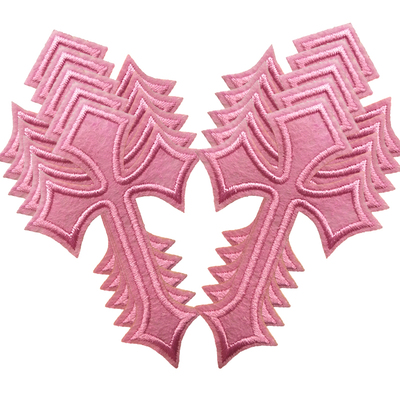 10PCS LOT Cross Embroidered Patches For Clothing Sewing Supp