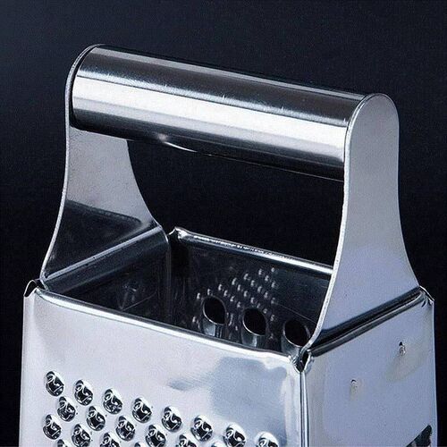 Stainless steel potato cheese grater with leather remover
