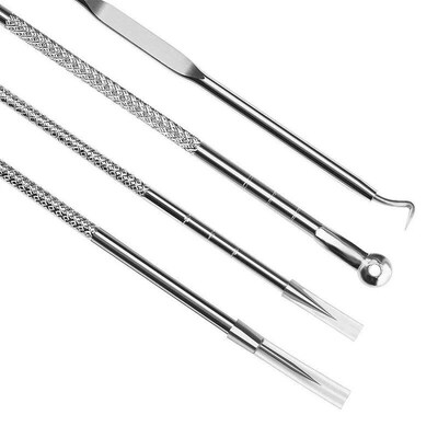 4Pcs Blackhead Acne Remover Set Beauty Skin Care Pore Cleane