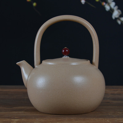 苏打釉陶壶明火茶壶养生天燃气灶加热烧水电陶炉煮茶器提梁单壶