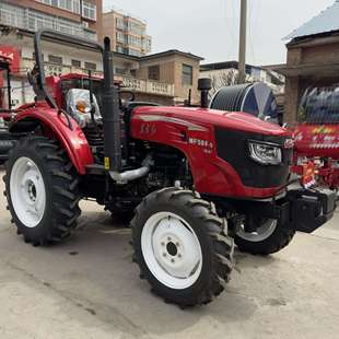 东方红504水旱两用拖拉机四驱柴油旋耕机家用耕地机田间作业机械