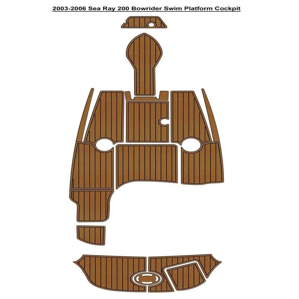 2003-2006 Sea Ray 200 Bowrider 游艇船舶EVA柚木地板 eBay热销