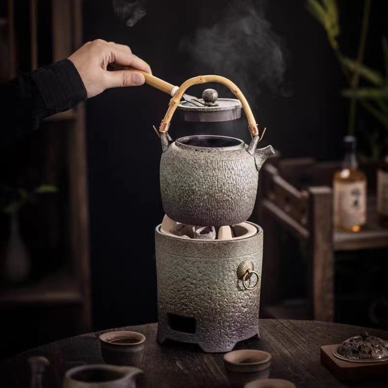 围炉煮茶厂家煮茶炉 炭火炉野外煮茶器户外大号碳炉小火炉煮茶烧