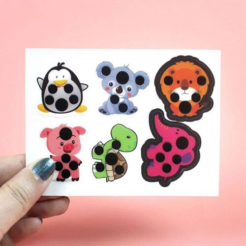 6Pcs/Set Temperature Fever Patch for Kids Adults Fast -On Fe