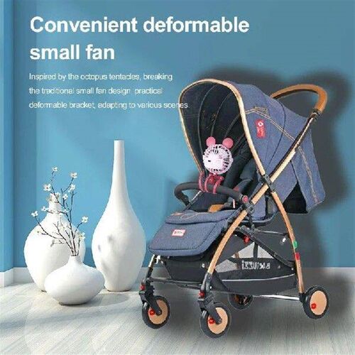 500mah Stroller Fan Personal Portable Handheld Baby Bed Car