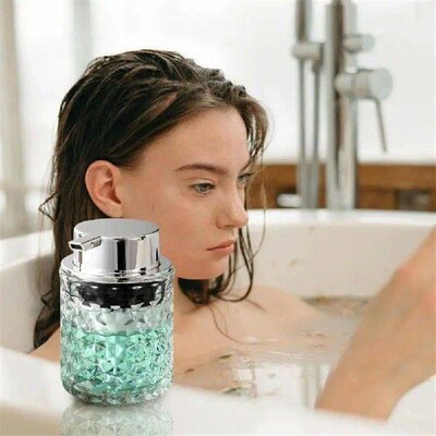 Glass Soap Dispenser Refillable Foaming Soap Dispenser Set