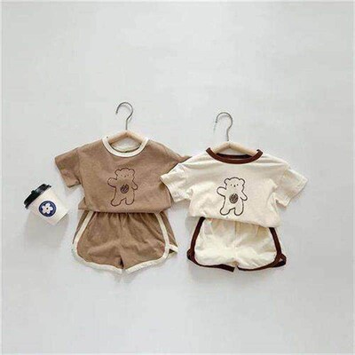 6month To 4year Old Baby Clothes Outfits Summer Short Sleeve