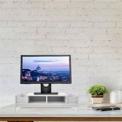 Screen Storage Bracket Multifunction Office Desktop Shelf