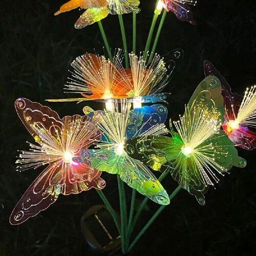 Colorful Butterfly Solar Lights 5 W Waterproof Solar Stake