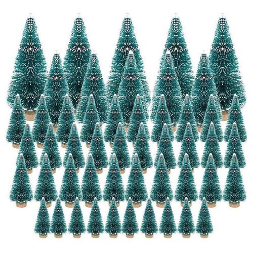50PCS Miniature Artificial Christmas ree Small Snow Frost re
